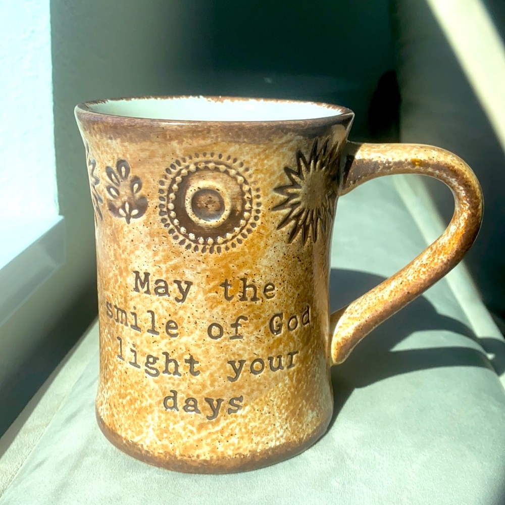 May the smile of God light your days coffee mug